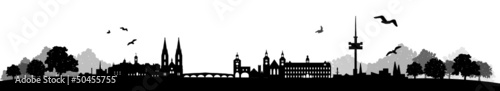 Skyline Regensburg Landschaft