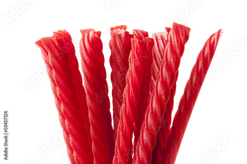 Bright Red Licorice Candy