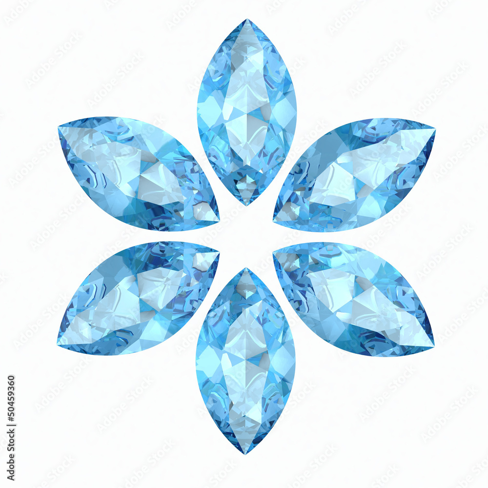 Aquamarine (high resolution 3D image) Aquamarine (high resolution 3D image)