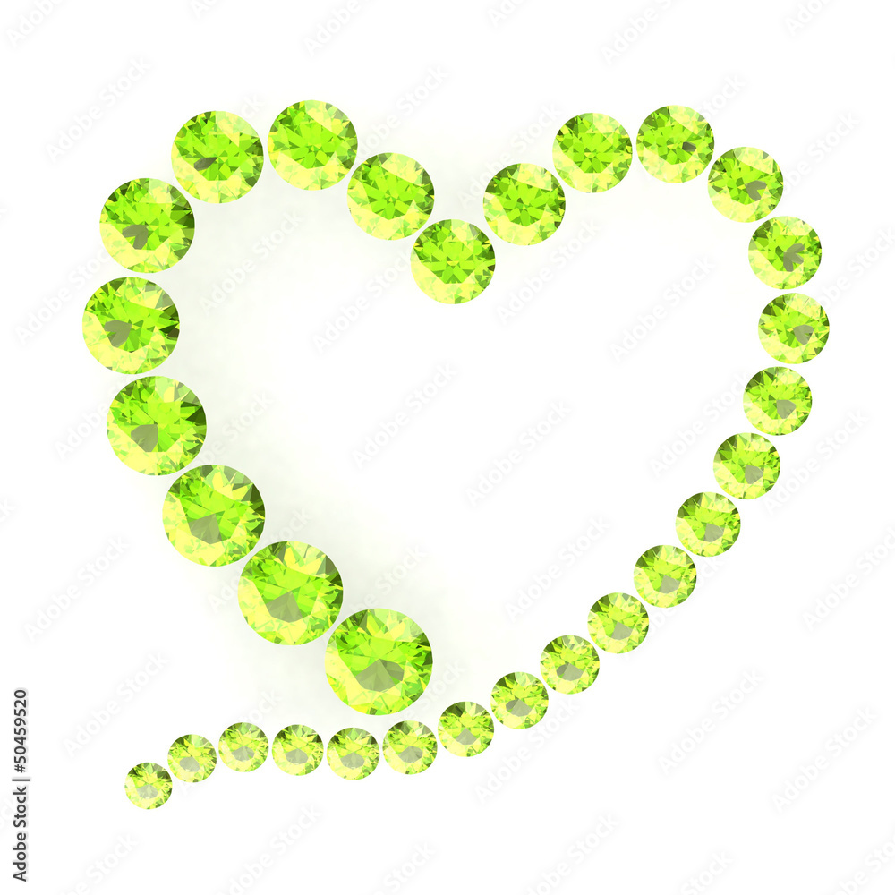 heart on white background heart on white background