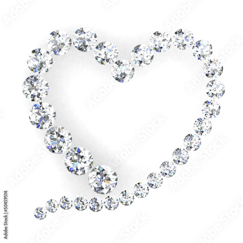 heart on white background