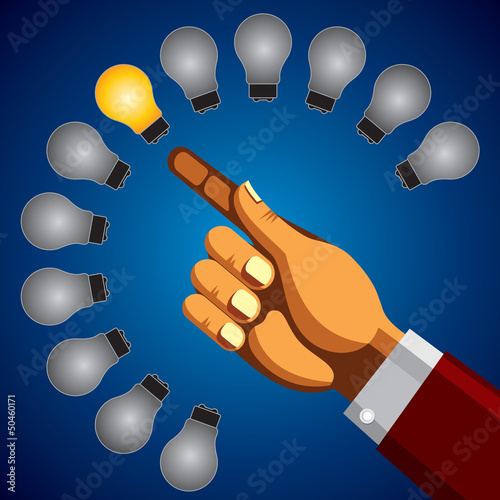 person holding colorful bright incandescent light bulb