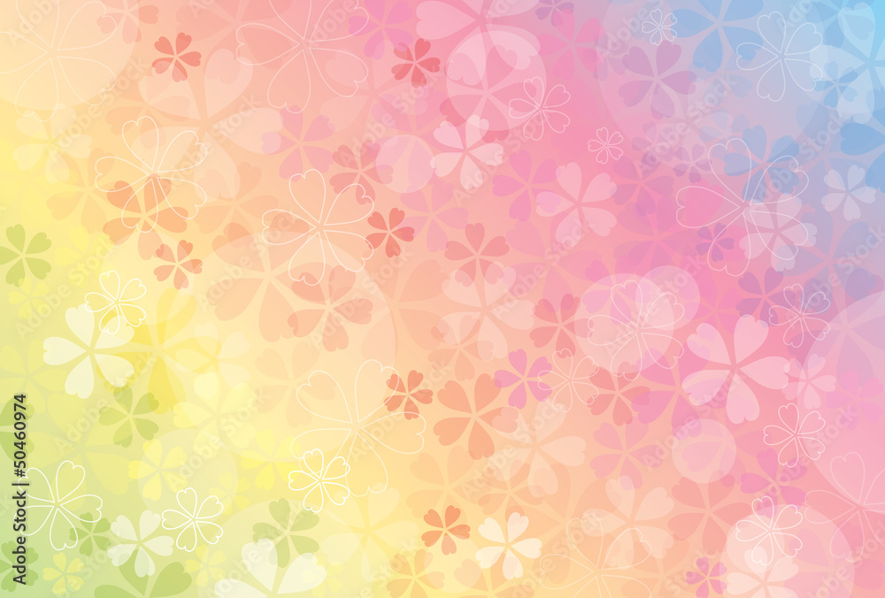 桜吹雪背景 Stock Vector Adobe Stock
