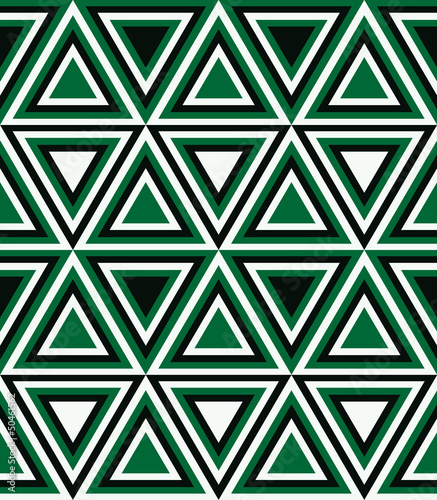 Fashion pattern with triangles