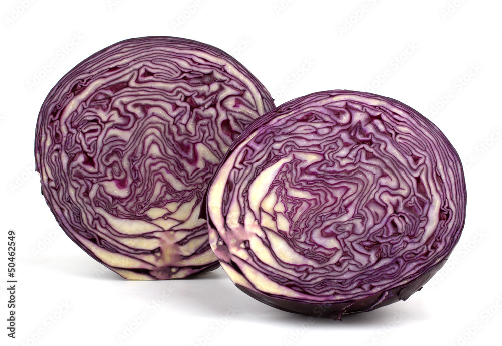 red cabbage isolated on white background red cabbage isolated on white background