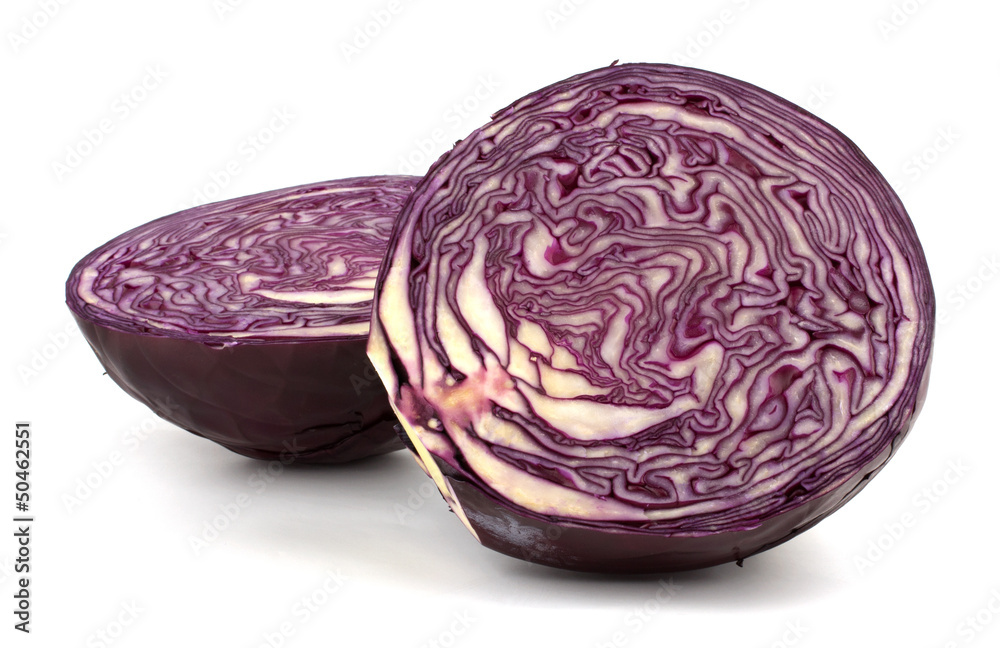 red cabbage isolated on white background red cabbage isolated on white background