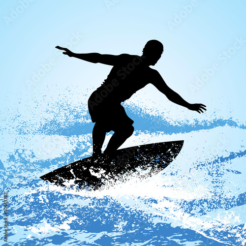 surfer riding a wave