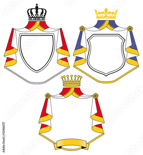 Wappen mit Mantel