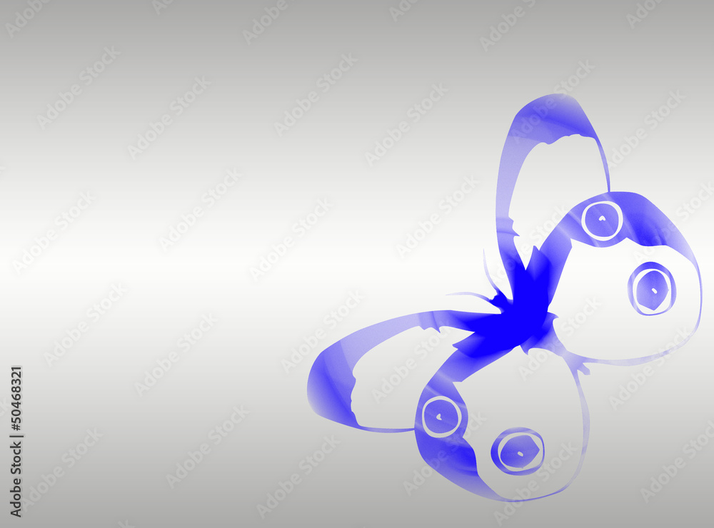 Fototapeta premium Papillon bleu