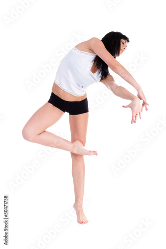 Young fitness woman doing exercise