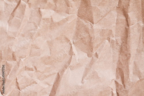 Closeup on Paper texture - brown paper sheet