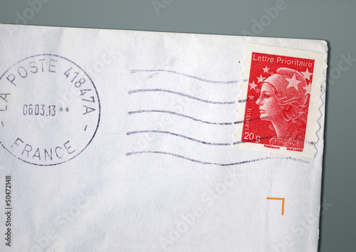Enveloppe timbrée