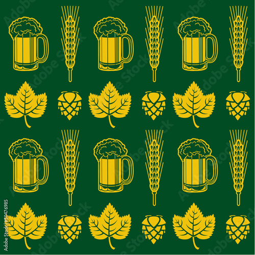 Beer Seamless Pattern