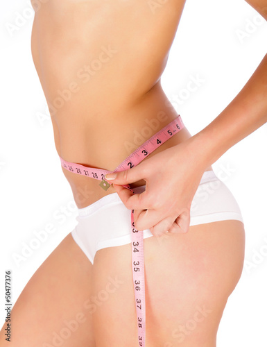 Measuring Tape On Woman Body