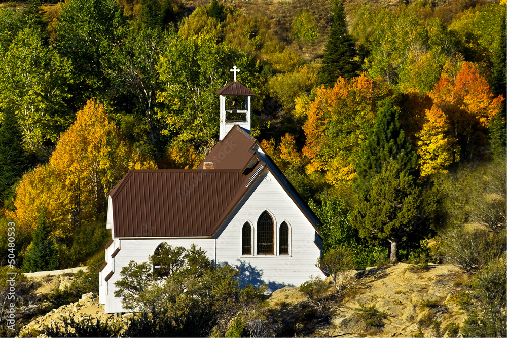 Mountain Church Autumn