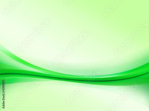 Simple wavy green background