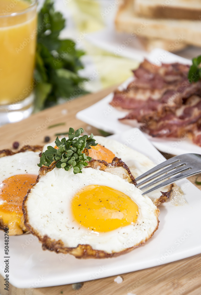 Breakfast with Fried Eggs