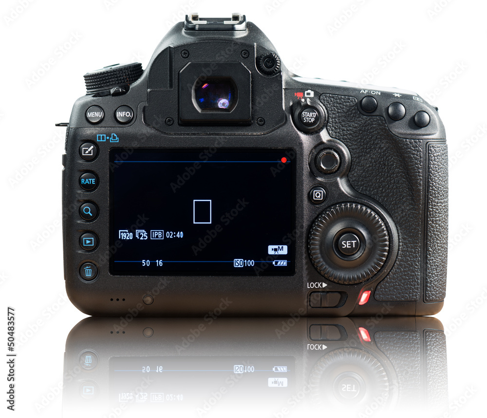 back of photo camera back of photo camera