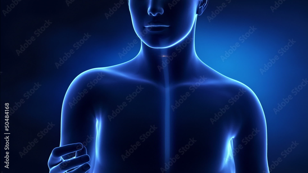 Man take pill for stomach problem