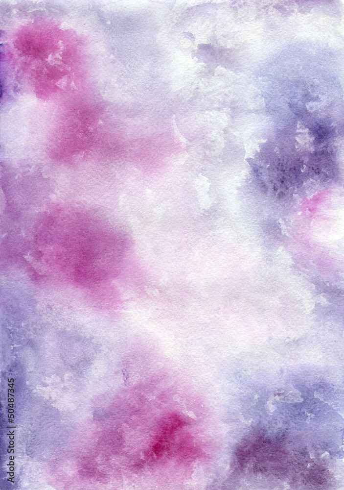 Soft Watercolor Wash Background in Pink and Purple Tones