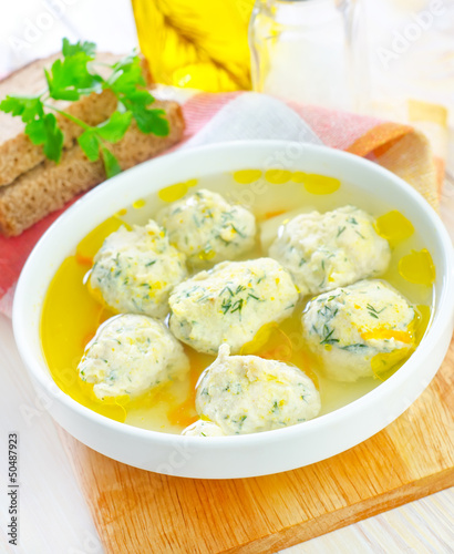 soup with meat balls