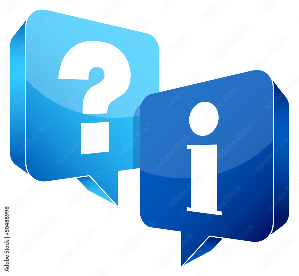 Speech Bubbles Question Information Light Blue/Blue Speech Bubbles Question Information Light Blue/Blue