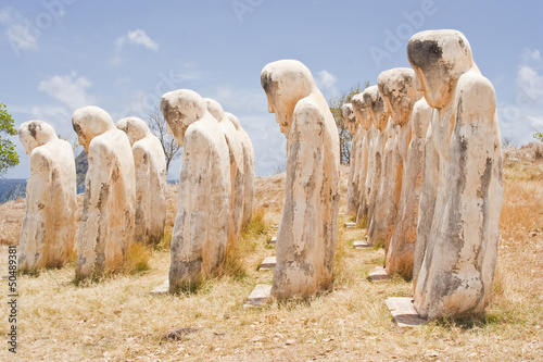 The memorial at Anse Cafard in martinique