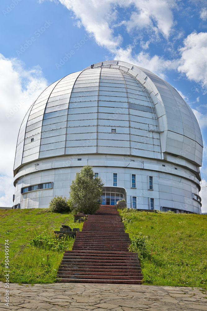Fototapeta premium Europe's largest optical telescope azimuth. Arkhyz, Karachay–C