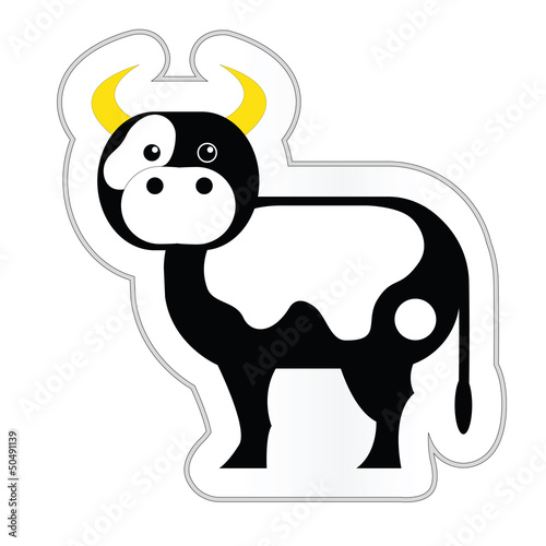 Cartoon Beef Sticker