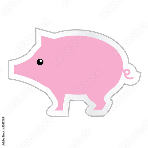 Cartoon Pork Sticker