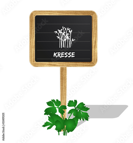 Kresse Schildchen Vektor