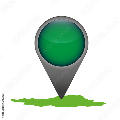 Libyen Markierung Flagge Icon Button