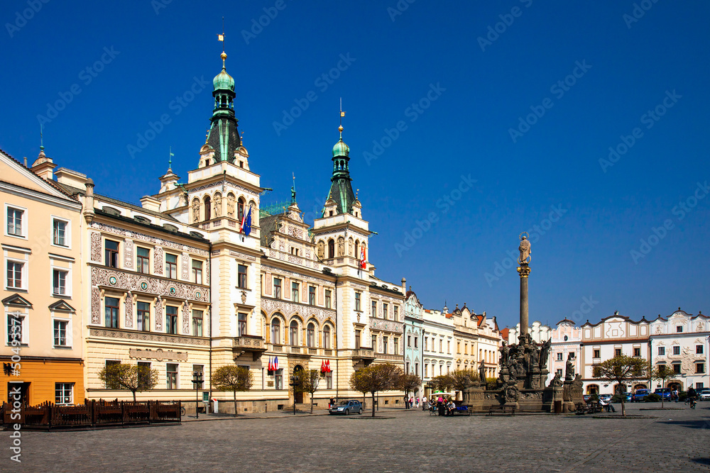 Czech Republic, Pardubice, guildhall on Pernstynske square