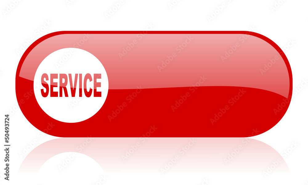 service red web glossy icon service red web glossy icon