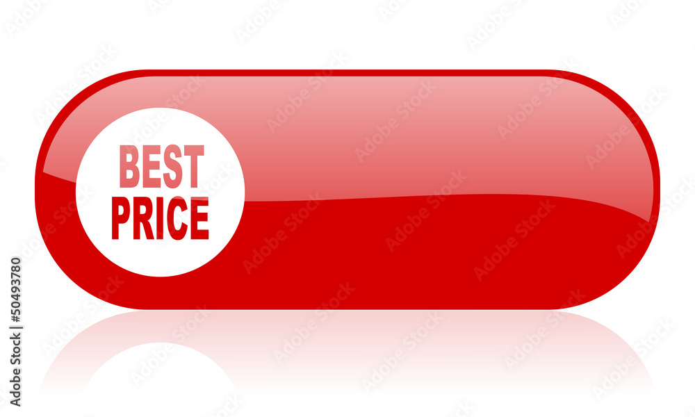 best price red web glossy icon best price red web glossy icon