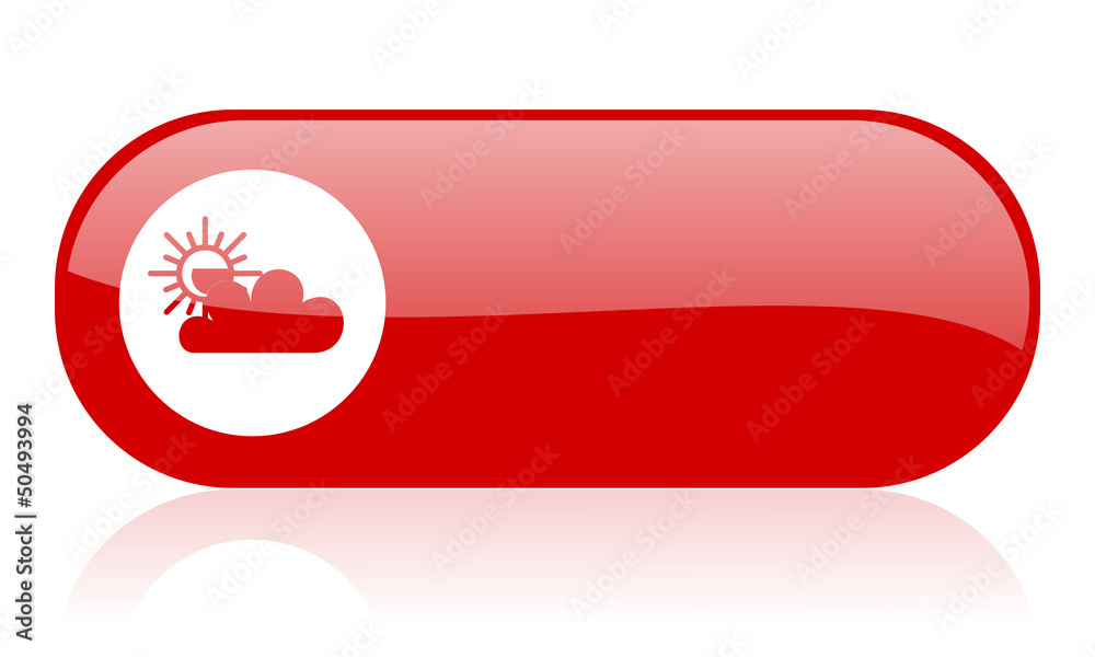 weather red web glossy icon weather red web glossy icon
