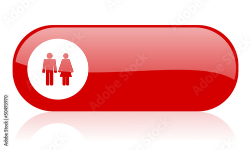 couple red web glossy icon