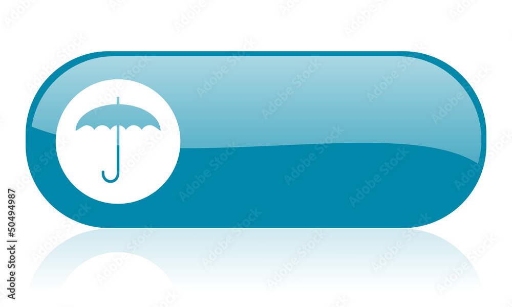 umbrella blue web glossy icon umbrella blue web glossy icon