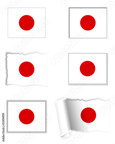 Fahnen Set Japan