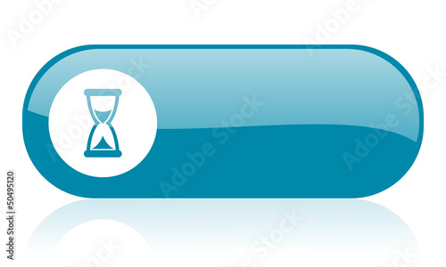 time blue web glossy icon