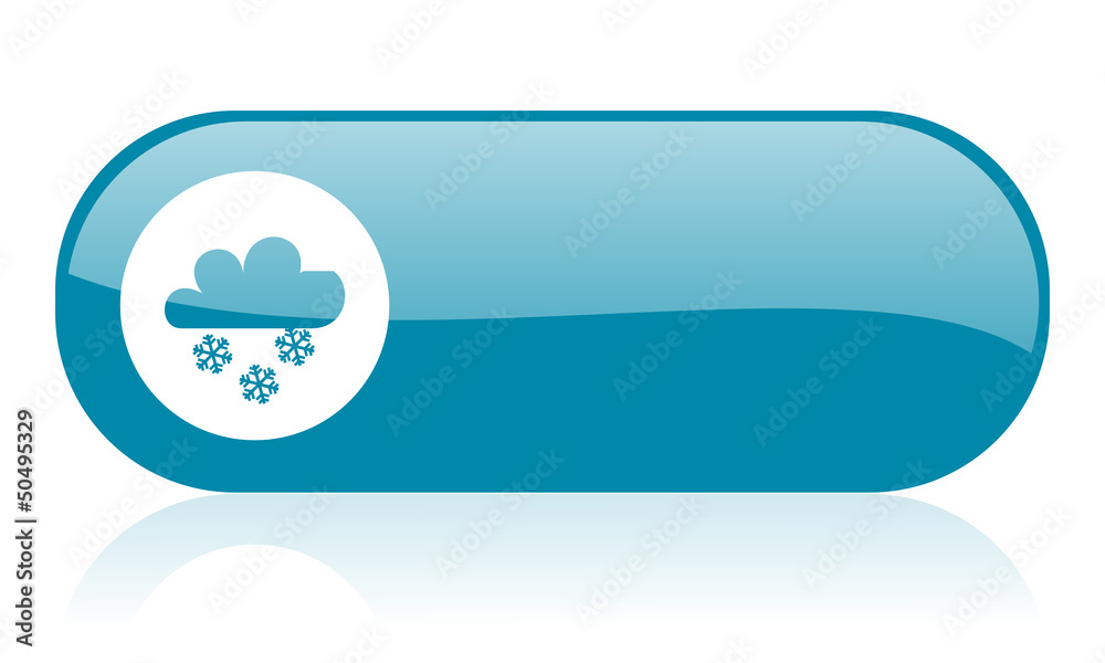 weather blue web glossy icon