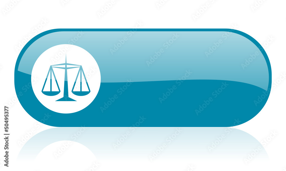 justice blue web glossy icon