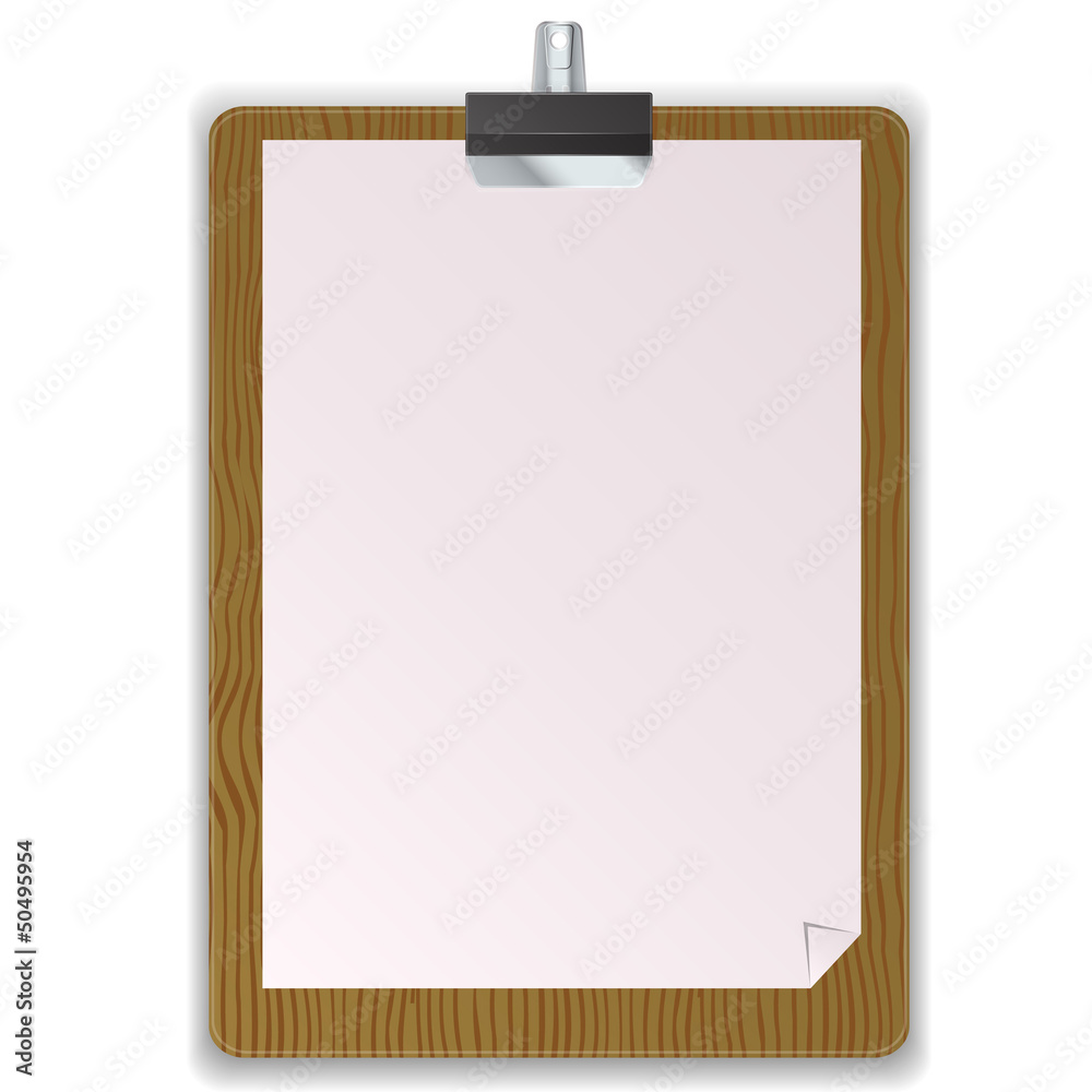 Wooded Black Clipboard Wooded Black Clipboard
