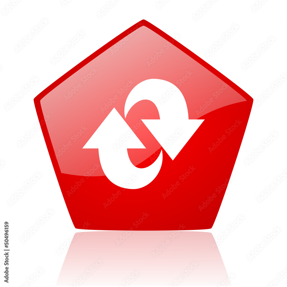 rotate red web glossy icon rotate red web glossy icon
