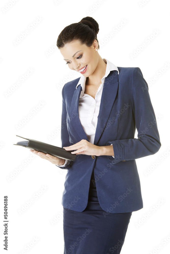 Attractive happy businesswoman Attractive happy businesswoman