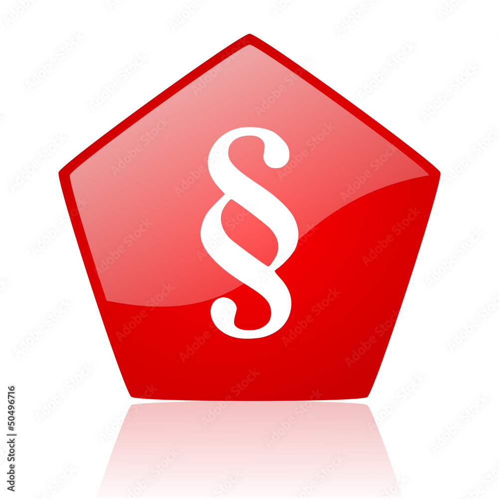 paragraph red web glossy icon