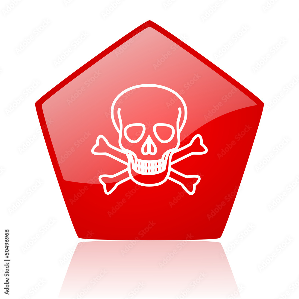 skull red web glossy icon skull red web glossy icon