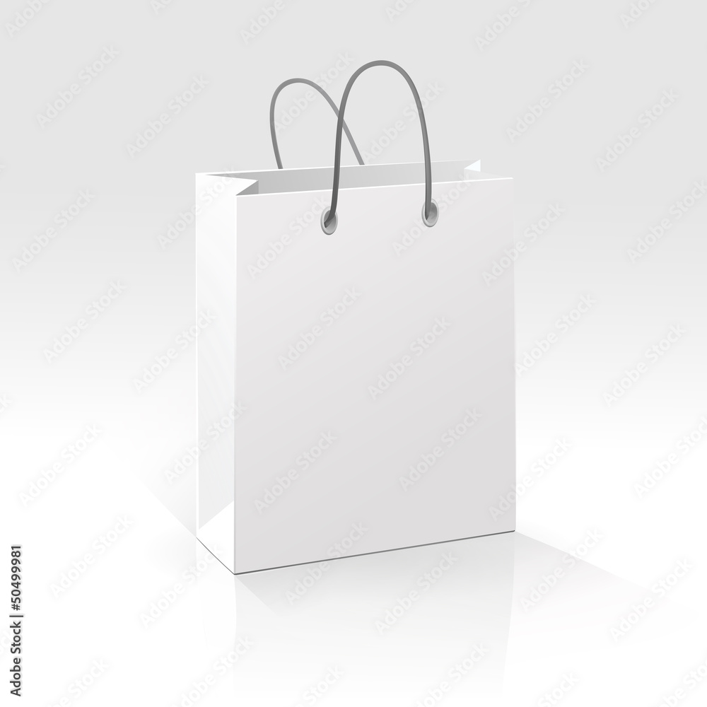 Empty Shopping Bag on White Background Empty Shopping Bag on White Background