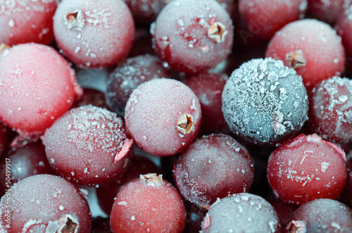 Close up of cranberries