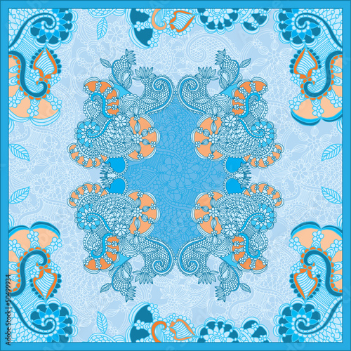 ornamental paisley floral bandanna